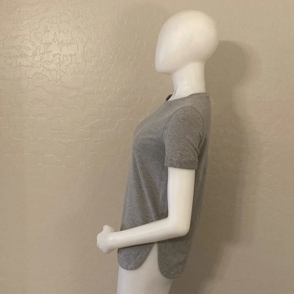 Lululemon All Time Tee Heathered Gray Size 4 - Picture 8 of 13